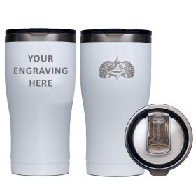 Toadfish Custom Engraved Non-Tipping 20oz Tumbler - White *Minimum Order Quantity of 25