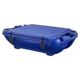 Floating Cooler, 40 QT Floating Ice Chest with Dry Storage & Tow Rope, Premium LLDPE Amphibious Drink Cooler for Water & Land (Type: Without Wheels, Color: Dark Blue)